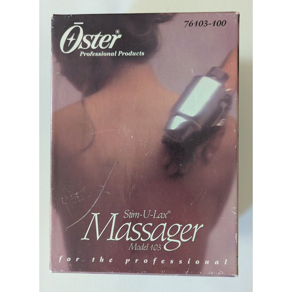 Oster Professional 103-10E Chrome Stim-U-Lax Massager 76103-100 With Box